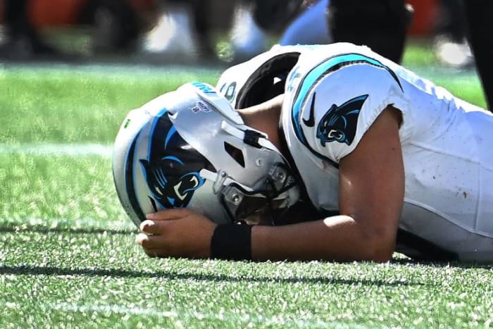 Carolina Panthers quarterback Bryce Young